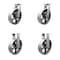 Service Caster 10'' Heavy Duty Semi Steel Cast Iron Wheel Caster Set 2 Swivel 2 Rigid, 4PK CRAN-SCC-KP92S1030-SSR-2-R-2 - alternate 1